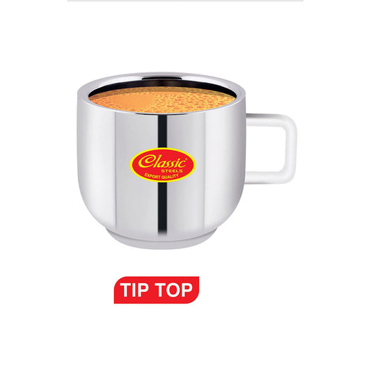 Exclusive Double Wall Tip Top Mugs 120 ML (Pack Of 6 Pcs)
