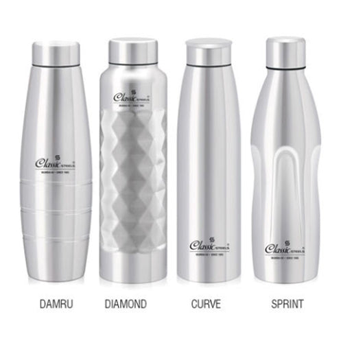 Premium Stainless Steel Water Bottle : Single Wall