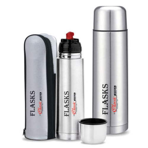 Vacuum Bullet Flask: 304 St Steel Up To 24 Hrs Hot & Cold