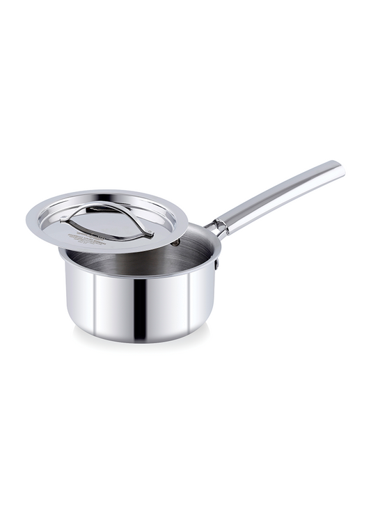 Premium Triply Stainless Steel Sauce Pan With Lid